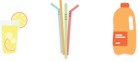 Premium Vector  Plastic straws waste plastic reduction concept for